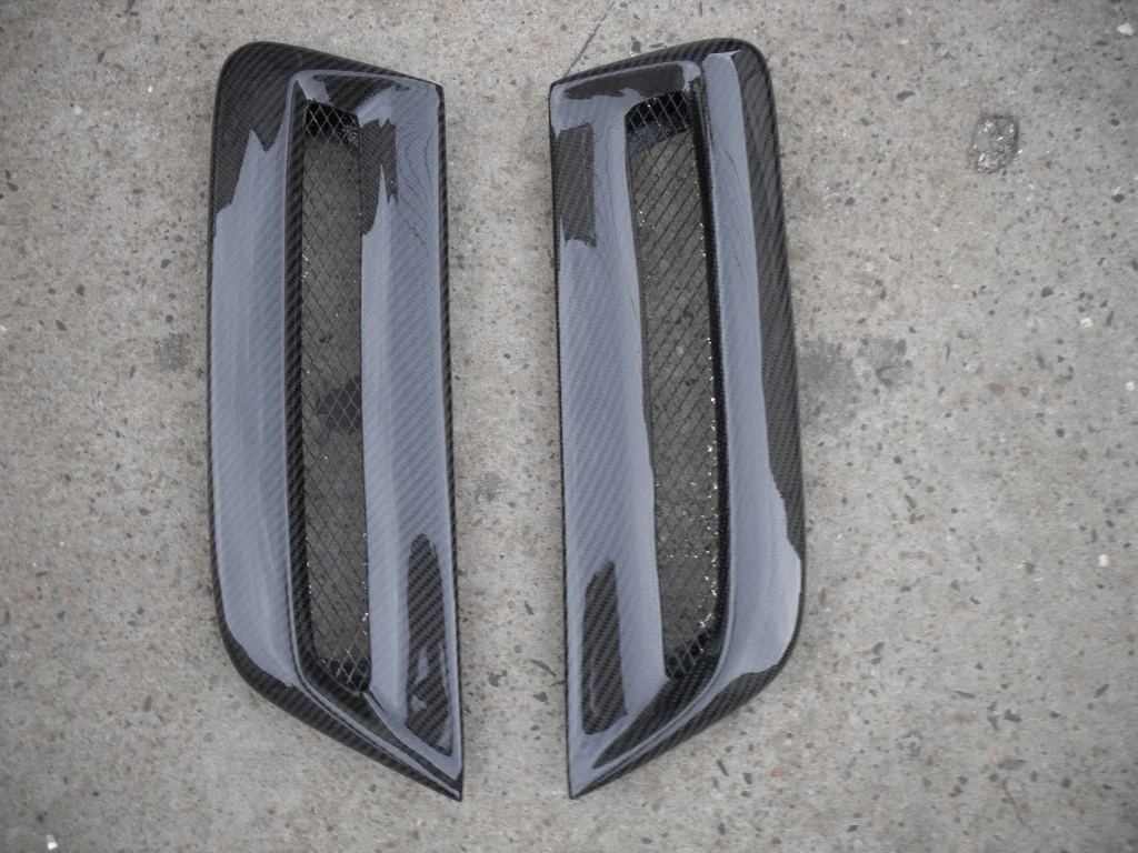 For EVO X EVO 10 OEM type 2 Carbon Fiber Hood Vents (pair)