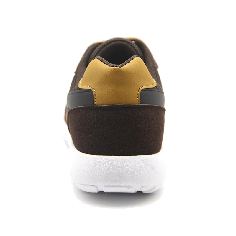 2023 New oem customized pu faux suede brown sport shoes sneakers for men scarpe per uomo