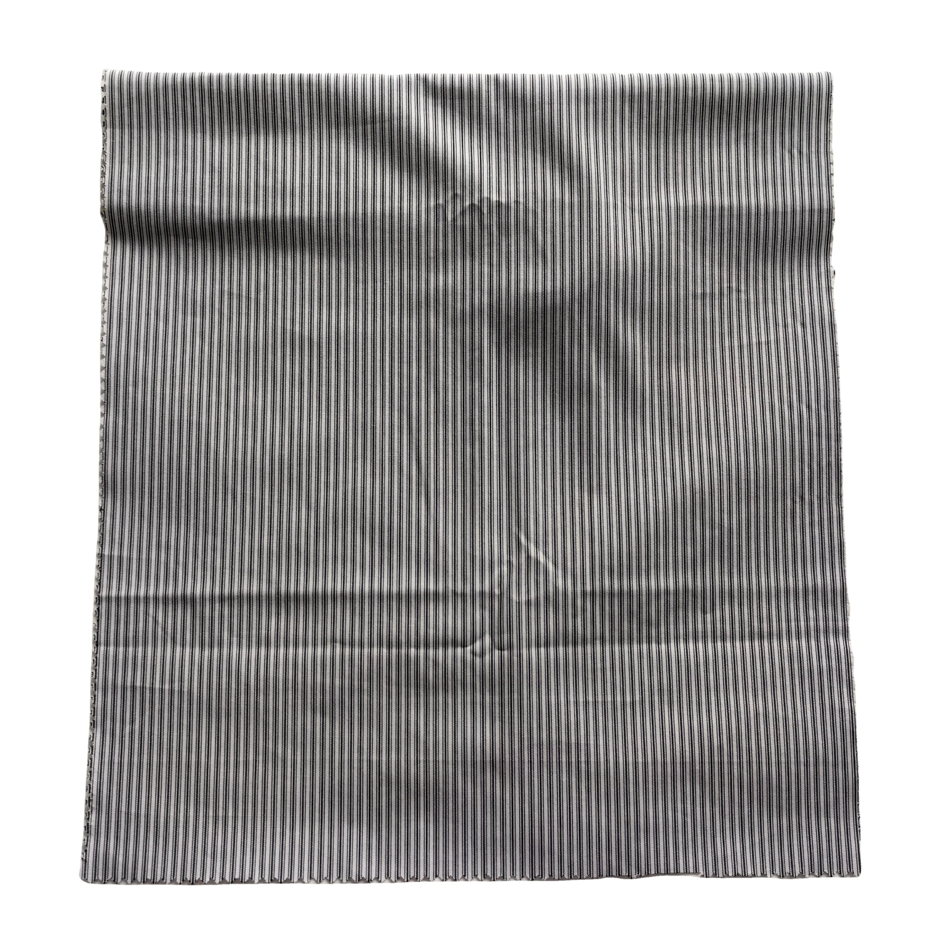 2023  MIX T/R STRIPE woven plain flower fabric Yarn dyed  fabric for clothing