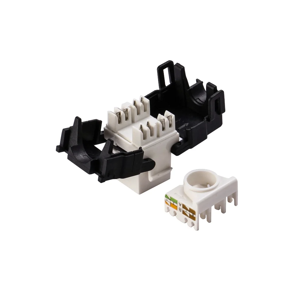 Keystone Jack UTP 180 Degree toolless rj45 cat6 keystone jack with cable holder OEM Factory