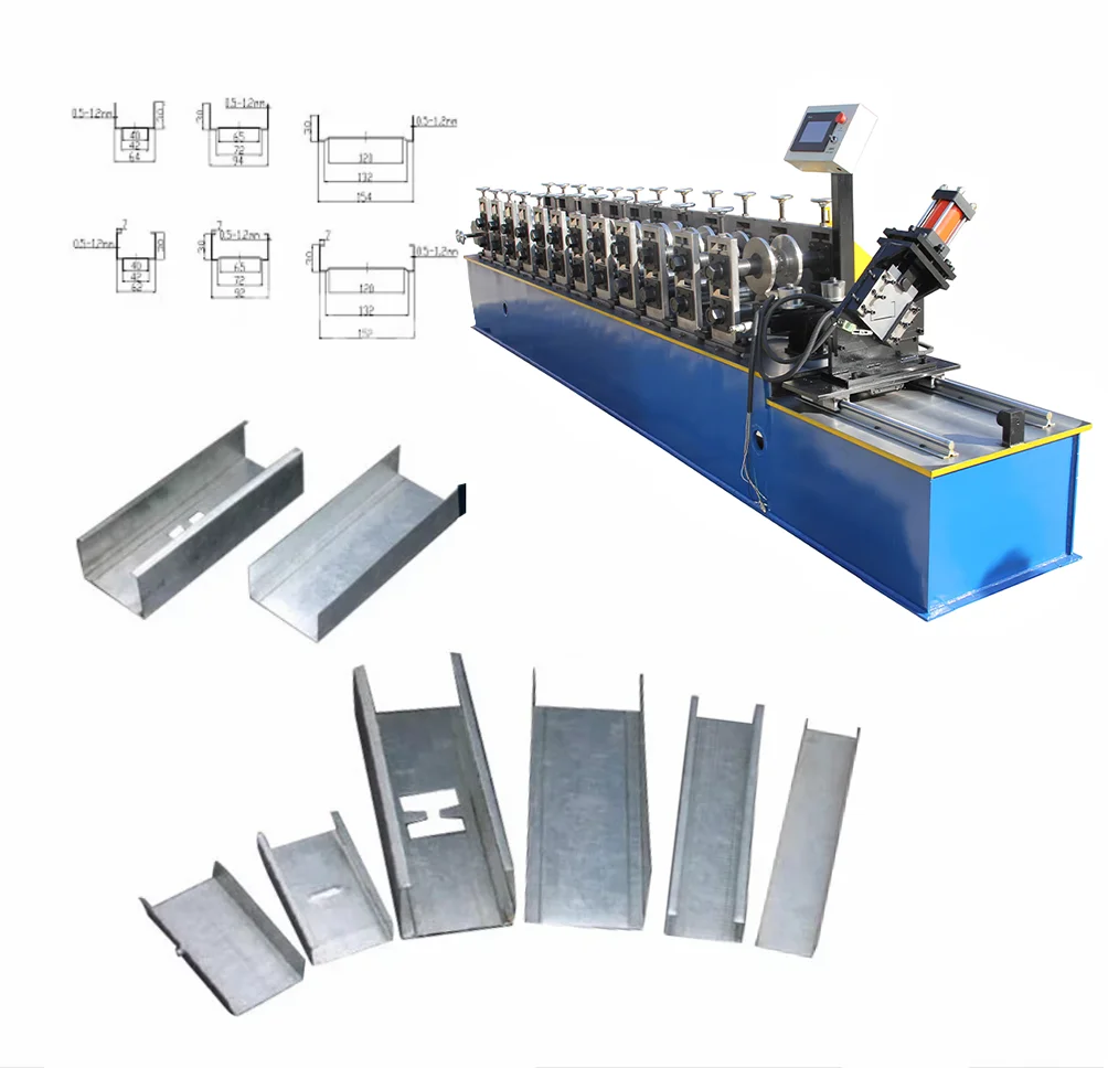 Factory Outlet Automatic C Profile Construction Structural Hot Rolled Angle Iron Cold Roll Forming Machine