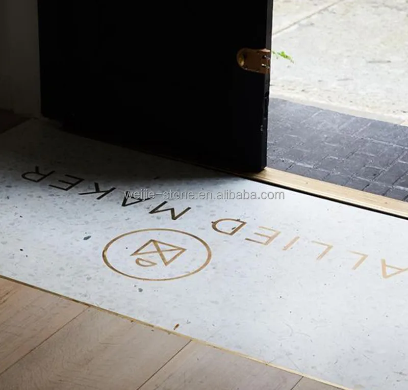 Customized Brass inlay black granite medallion waterjet cutting medallions tiles stone for flooring