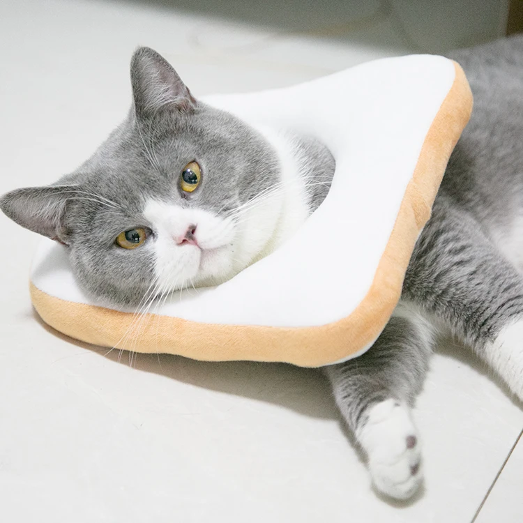 
Stock Bread Shape Pet Recovery Collar Cotton Wound Healing Protective Cone Elizabethan Collar For Puppy Cat 