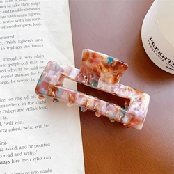 Hot Selling 2022 New Fashion Korean Hair Accessories Custom Cellulose Acetate Hair Claw Clip