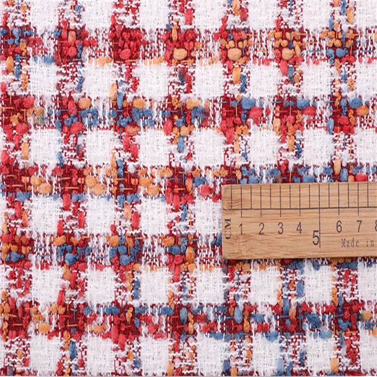 Luxury Autumn And Winter Fabrics Bright Color Series Grid Romantic Explosion Soft Cloth