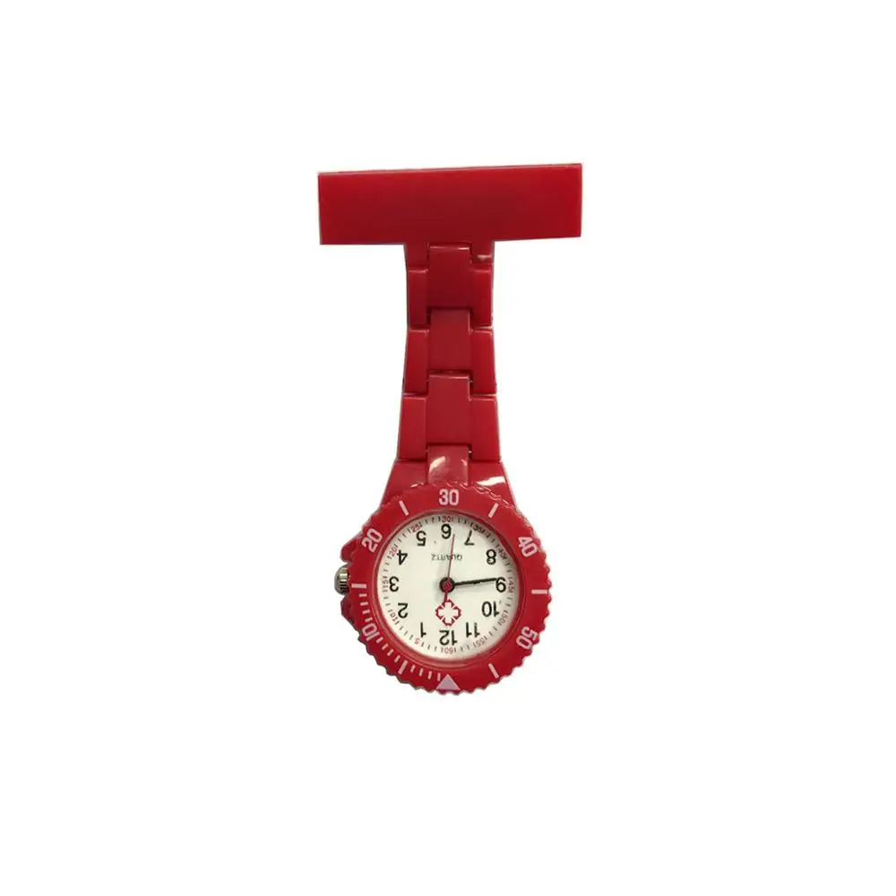 Colorful Nurses Watch Plastic Brooch Design Cheap Portable Watch Brooch  Pendant Hanging  Lovely Medical Nurse Hospital