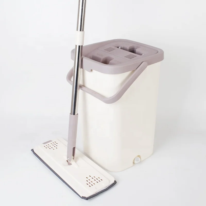 
Super Microfiber Spin 360 Degree Rotation Squeeze Dry Bucket Mop Kit with Spin 