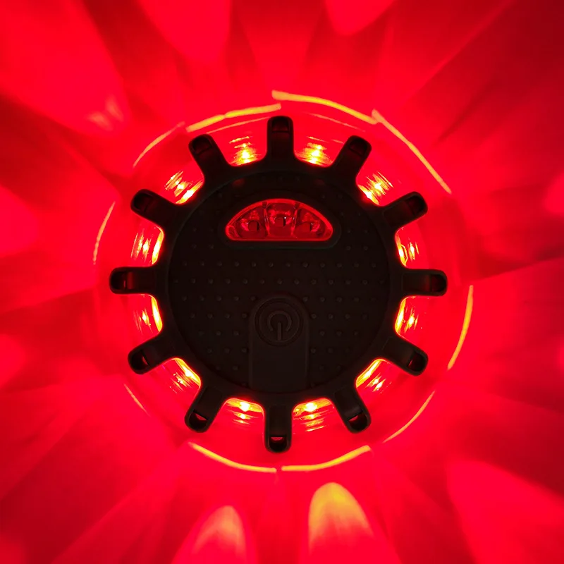 Multifunctional Red Beam LED Warning Light Indicator Lamp Night Riding Emergency Strobe Flash SOS Car Roadblock High Roadway