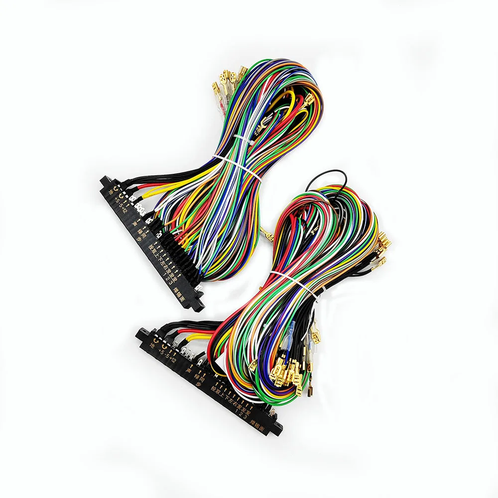 Arcade game machine accessory jamma wire harness 28pin PCB connector wiring harness with 6 button wires