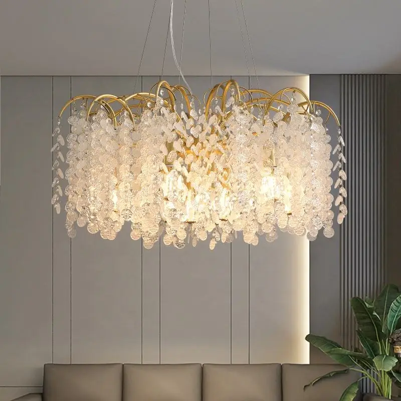 Dandelion Decoration Pendant Lights living room Tree Branch Raindrop K9 Crystal Chandelier