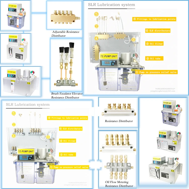 Electric Oil Pump Digital Display With Pressure Alarm Thin Oil Lubricator Gear Oiler For CNC Machine Centralized Lubricating