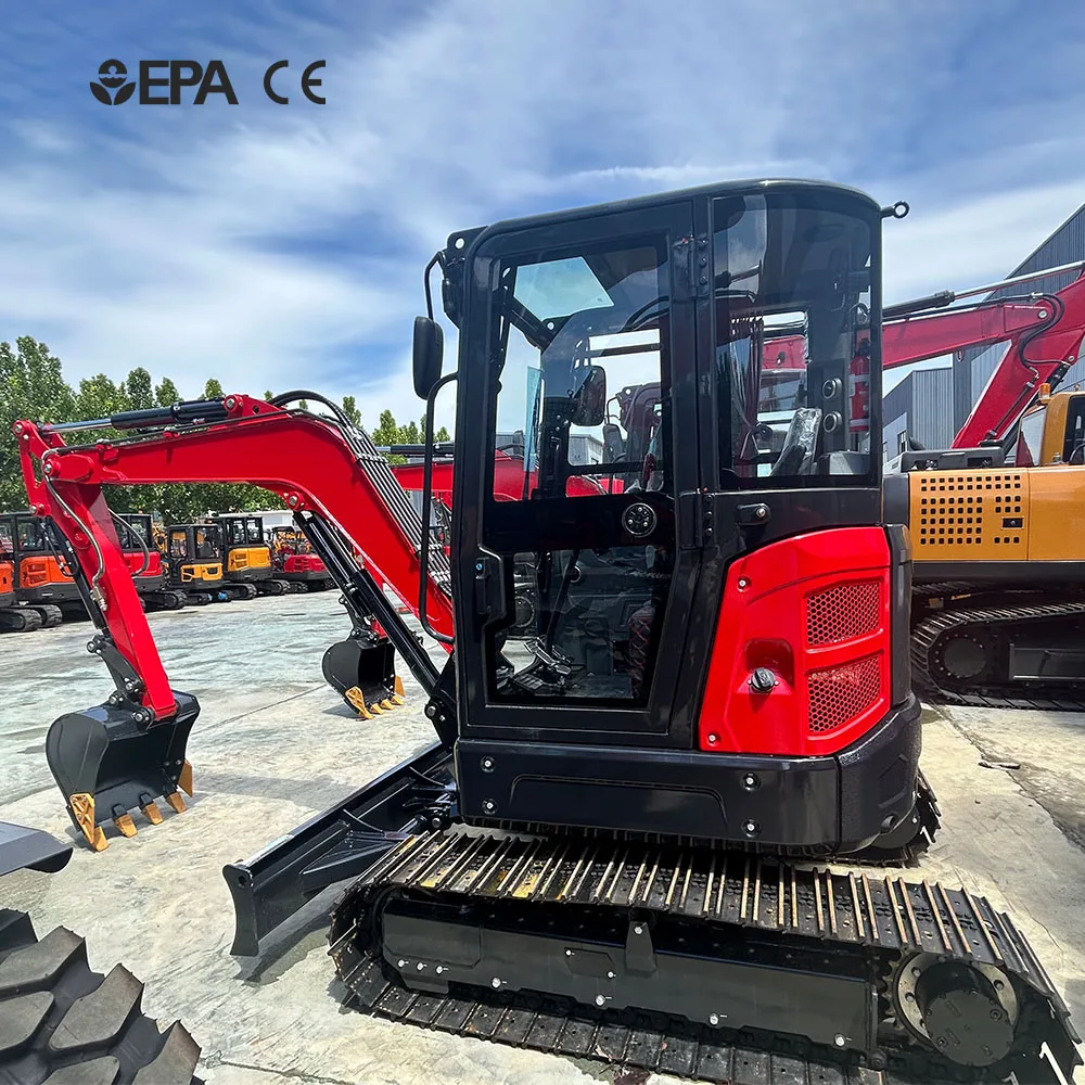 Mini Excavator 3.5 Ton EPA Euro 5 Kubota Engine Crawler Digger Farm Used Chinese Mini Excavator Machine