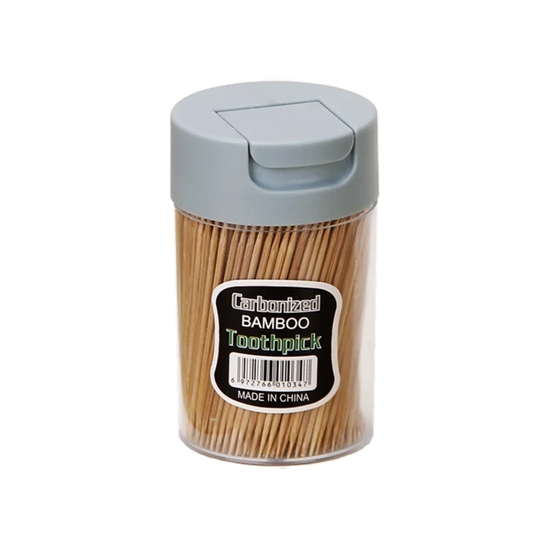 Hot-selling product bamboo carbonized 2.0mm*65mm toothpick holder bottle