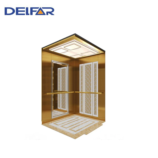 luxury decoration cabin office passenger elevator for 6 person