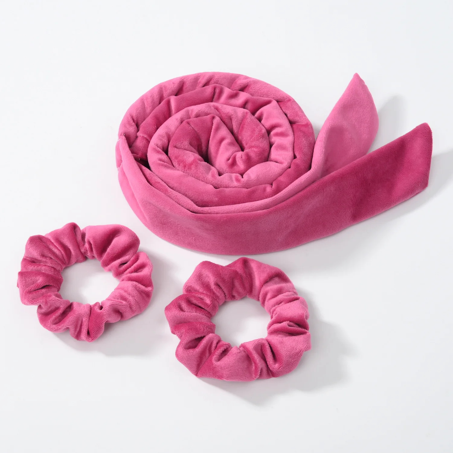 Amazon New Upgrade model Fashion Accessories Soft Flannel Sleeping Hair Band Hair Curler Heatless Curling Rod