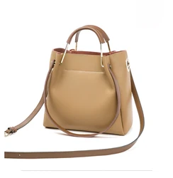 Famous Brand Genuine Leather Manufacturers Fashion Waterproof China Factories Tote Bag Luxury Women Shoulder Crossbody Handbags