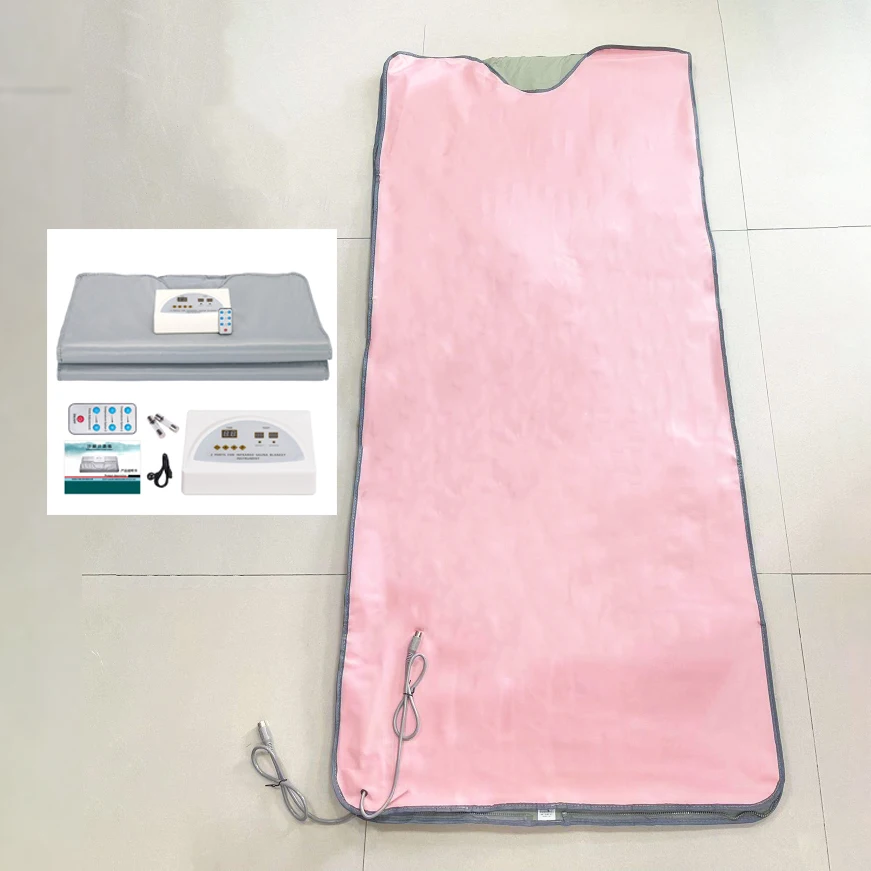 2024 Portable Shaping Detox Infrared Sauna Blanket 3 Zones Massager Weight Loss Expel Cold Moisture Removal Thermal Blanket