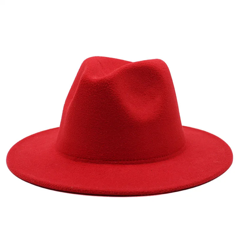 Luxury Wholesale Chapeau Femme Sombrero Fadora Mens Panama Wide Brim Felt Hat Fedora Women