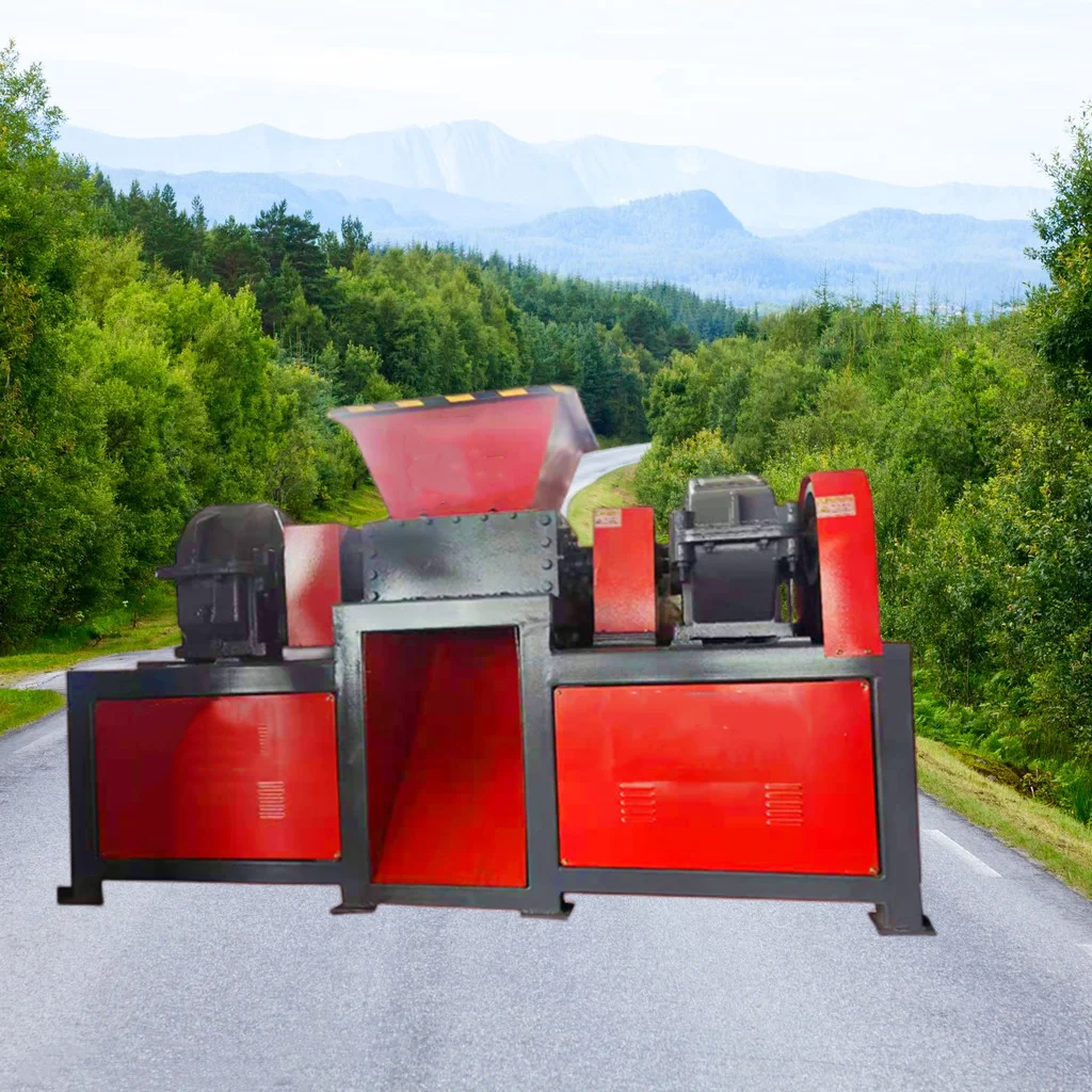Dete Double Shaft Wood Tire Tyre Tobacco Shredder Plastic Cardboard Metal Rubber Shredder