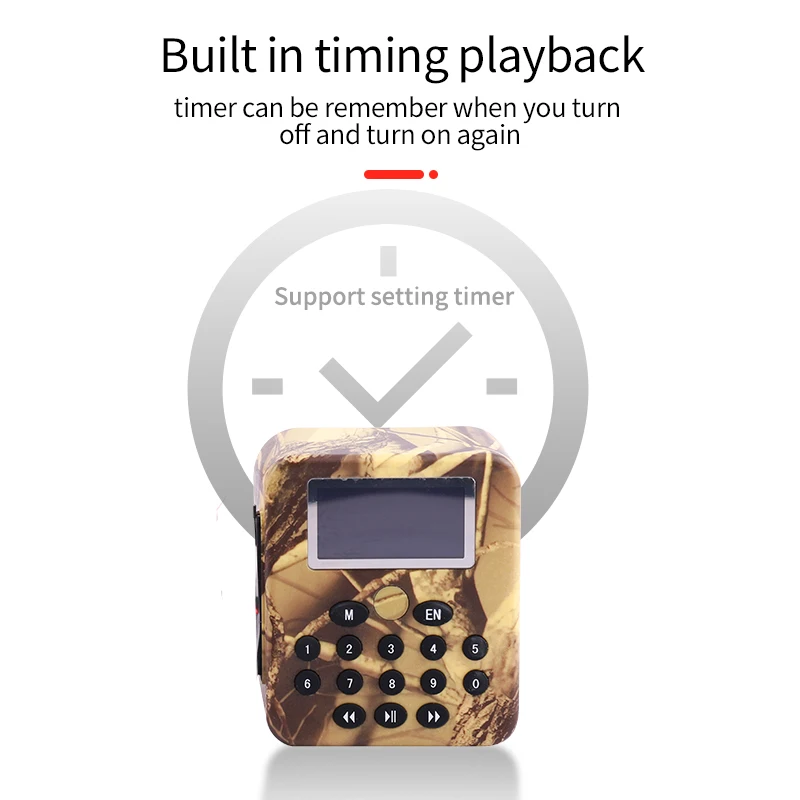 Waterproof Has PasSword And 210 Songs Hunting Electronic Bird Sound Duck Caller Machine  For Bird