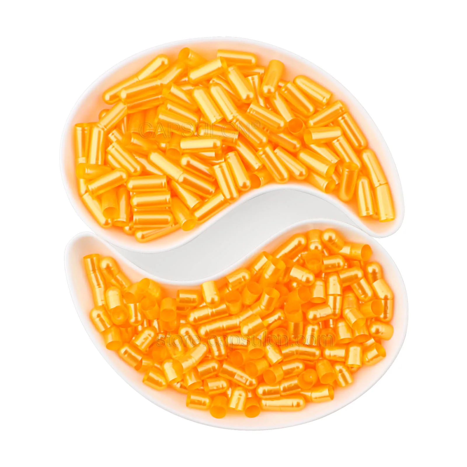 Size 00 0 1 2 3 4 5 Empty Pearl Colored Gelatin Capsules Whole Pearl Yellow Empty Gelatine Capsule Gel Pill Capsules