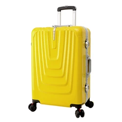 Aluminum Frame with TSA Lock Anti-scratch luggage 100% pure pc luggage