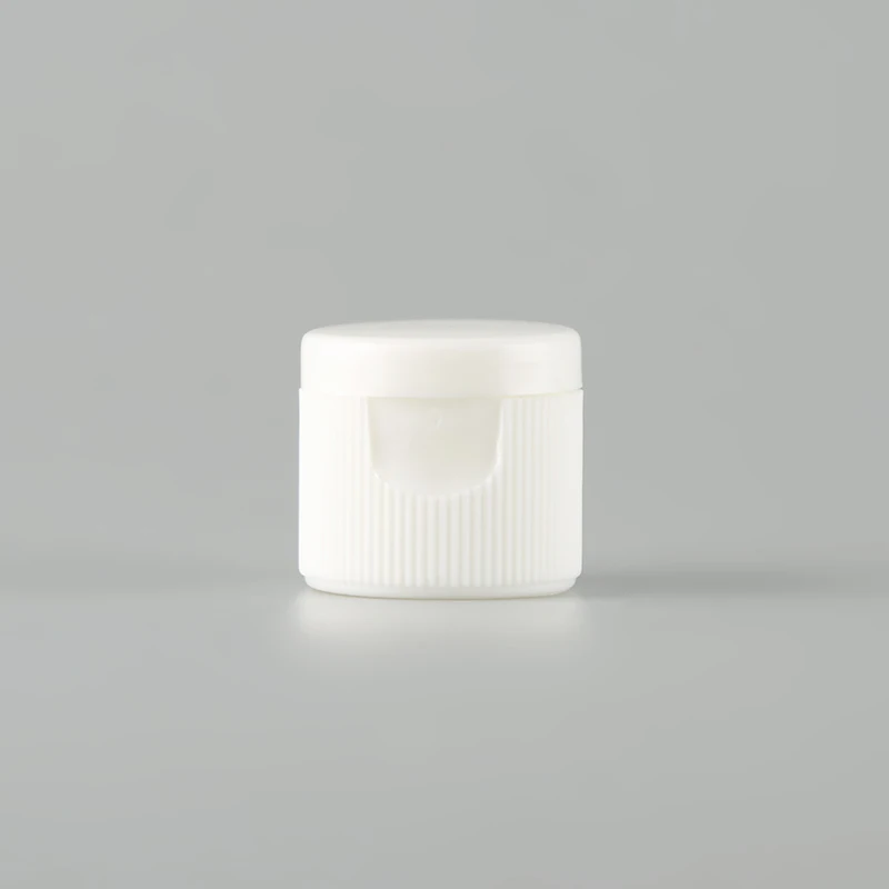 Fast delivery 20mm 24mm 28mm white plastic caps flip top shampoo cap for cosmetic bottles