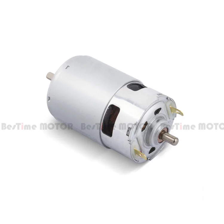750 dc brushed motor with dual shaft for power tools
