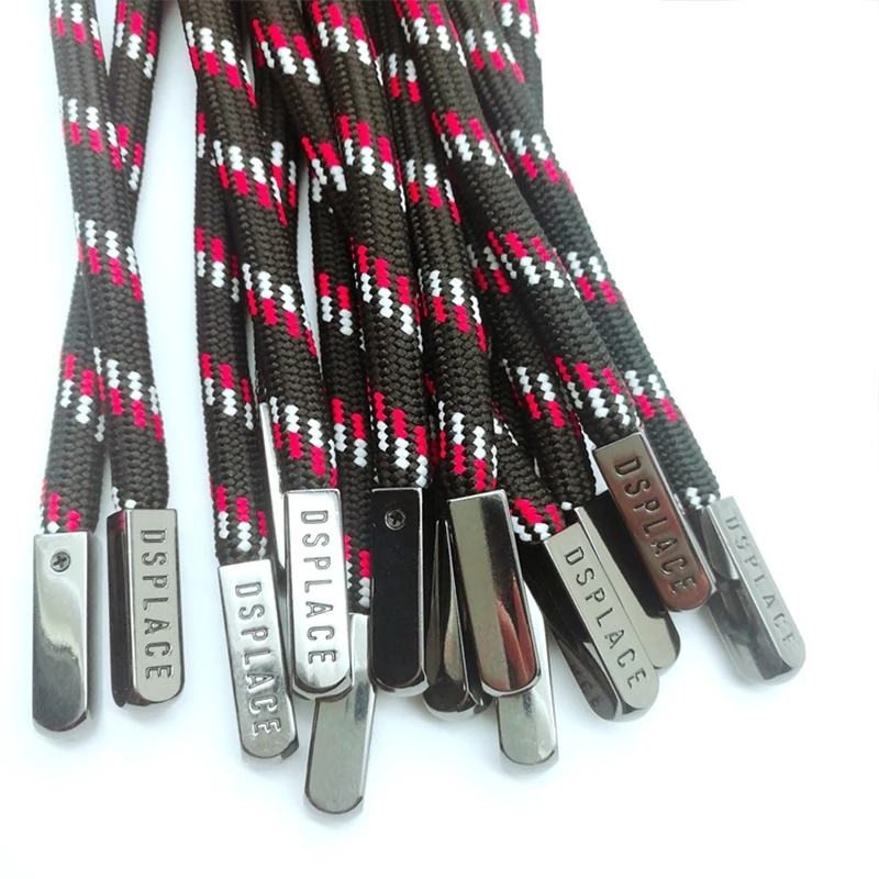 Custom draw cord drawstring cord Tip Metal hoodie draw string with metal drawstring tips drawcord string for hoodie