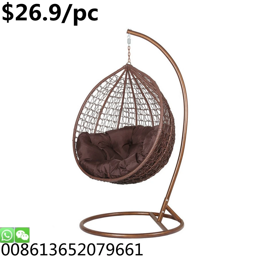 cheap price wicker rattan patio garden party event swing chair