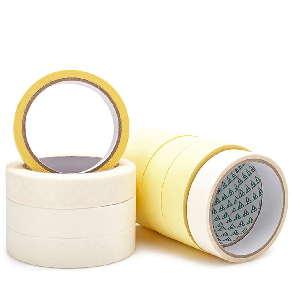 2 inch automotive crepe adhesive paper pre taped masking film tape for car painting