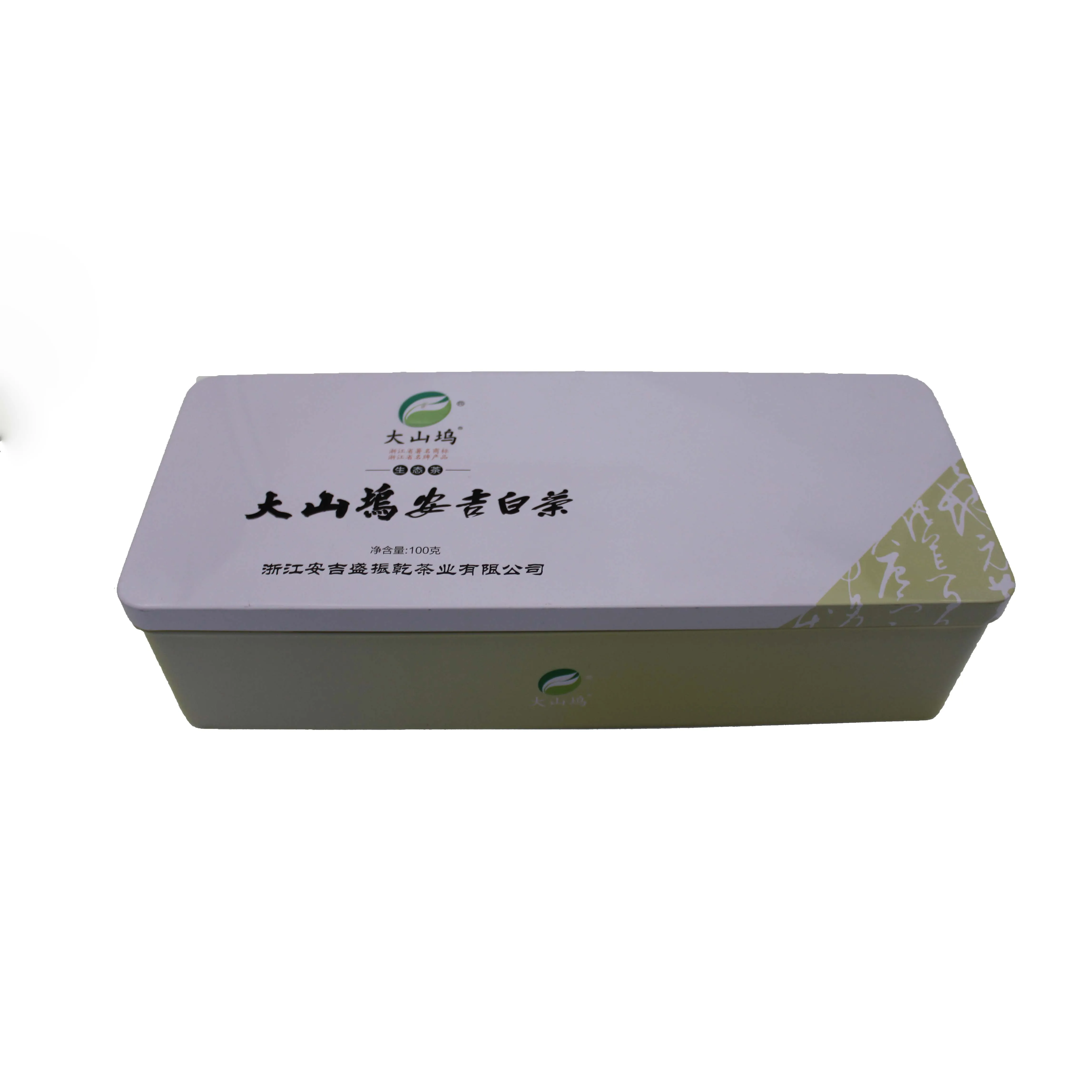 Outstanding Quality Empty Food Cans Manufacturer Rectangular Tea Pack Tin Box