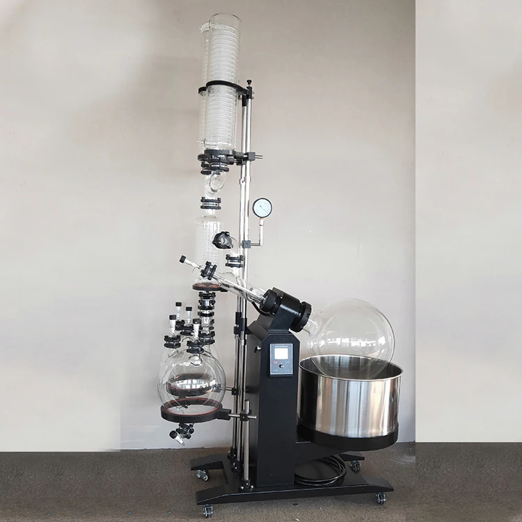 Re10-2cc Dual Condenser Receiver Rotary Evaporator Rotary Vacuum Flash Evaporator Evaporator 50 Liter 10L Electric 220V - 110V