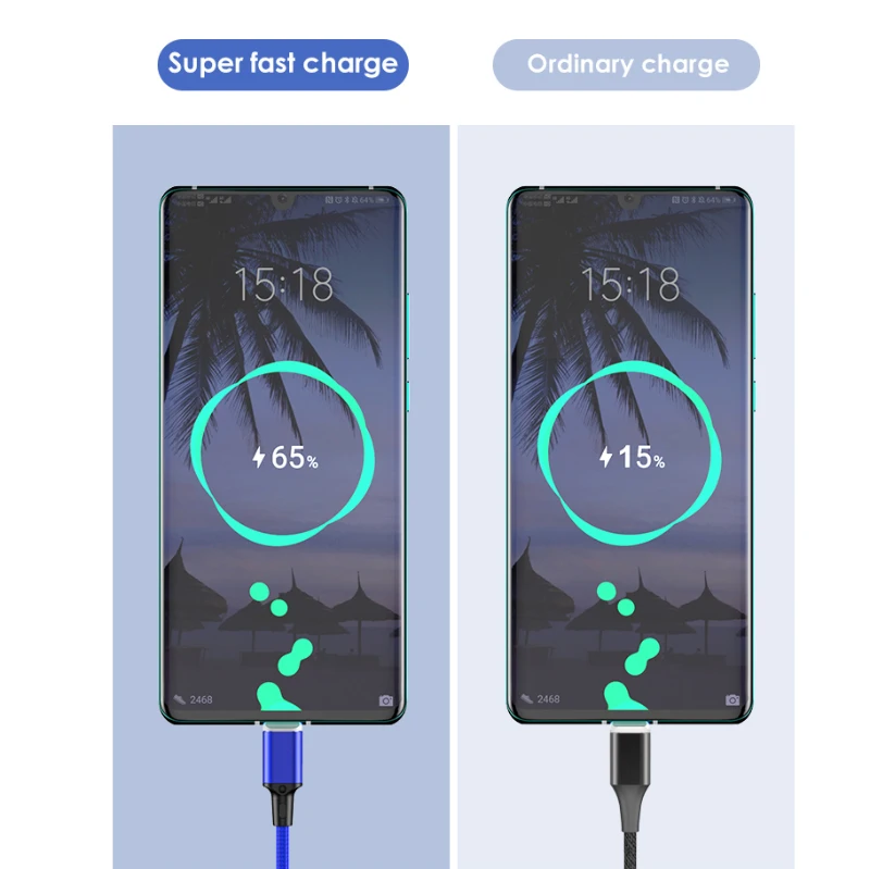
Low price good performance 3 in 1 charging cable 5a data cable braided data cable 