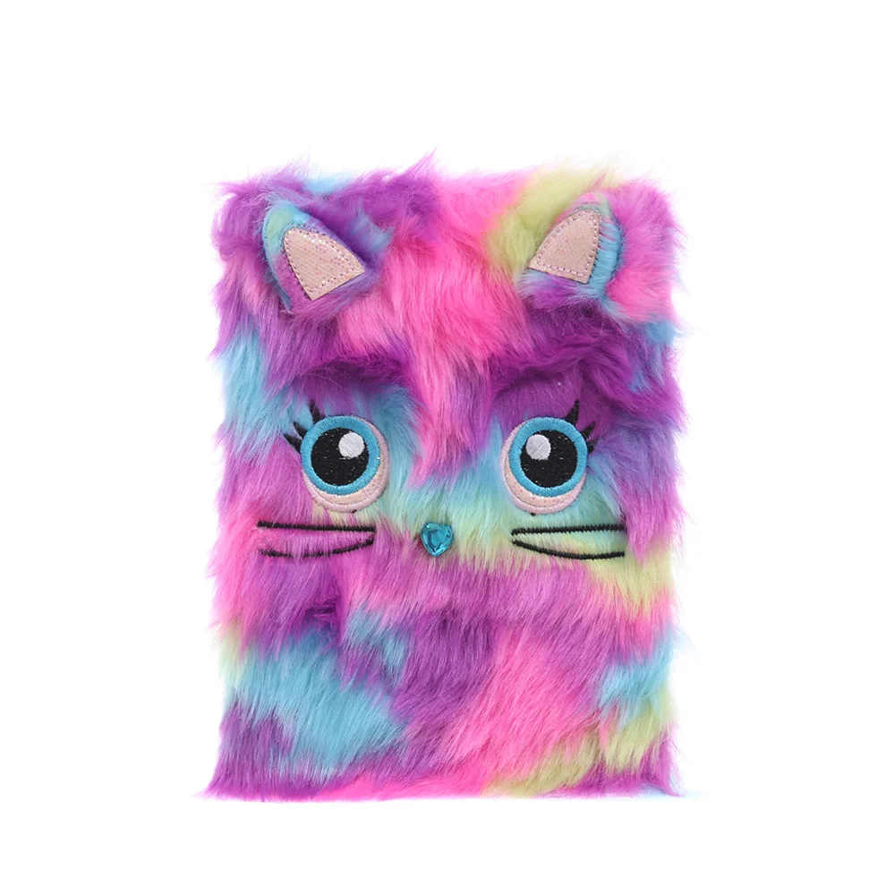 JANHE diario caderno carnet Notizbuch Kids Gift Cute Journal dairy Unicorn Fur Note Book A5 Notebook 2022 diary For Girls