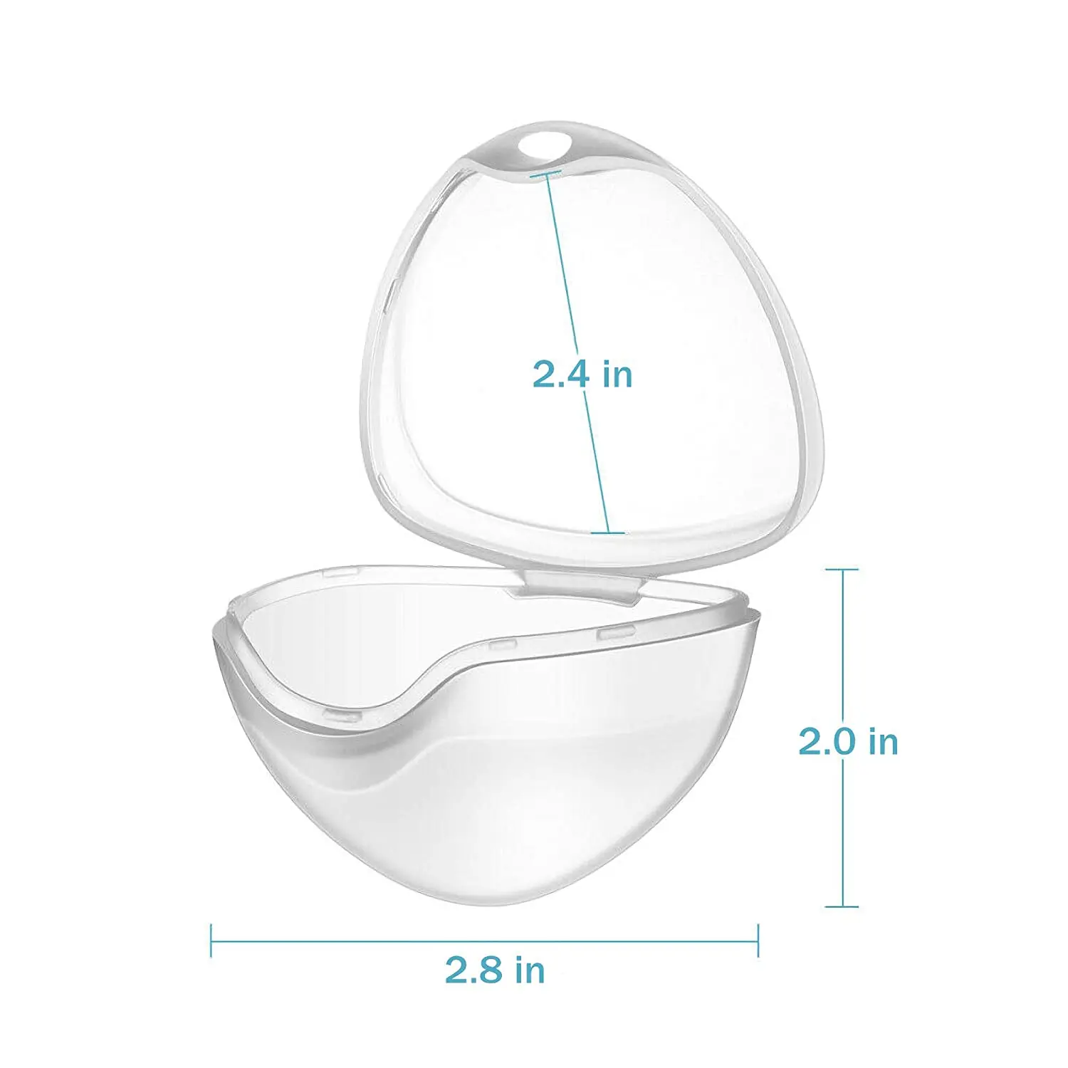 BPA free transparent portable Pacifier Case PP Pacifier Holder Case Container Pacifier box for Traveling
