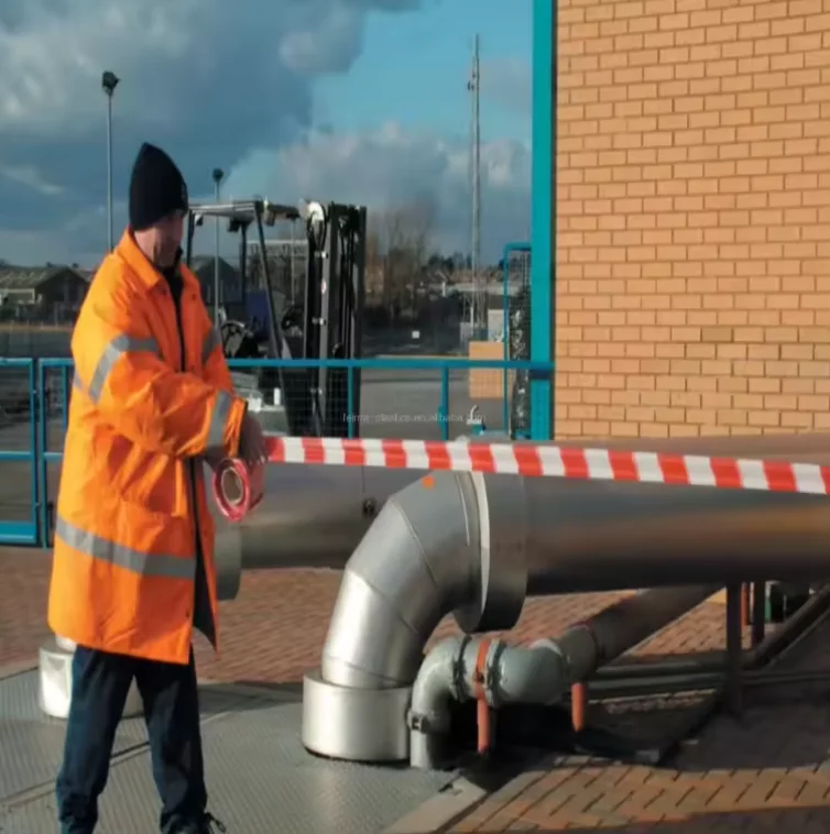 Оптовая Продажа с фабрики неклейкая желтая красная Защитная Баррикада предупреждающая лента на заказ