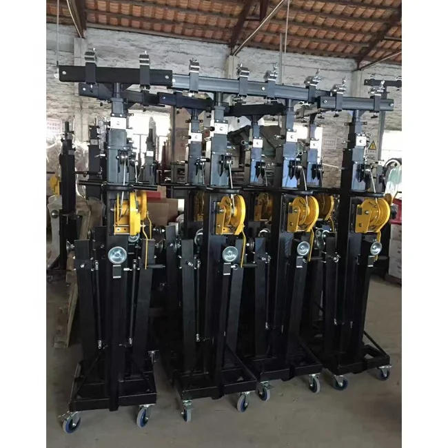 
Portable Stage Equipment Hand Crank Lift System For Event Lighting 