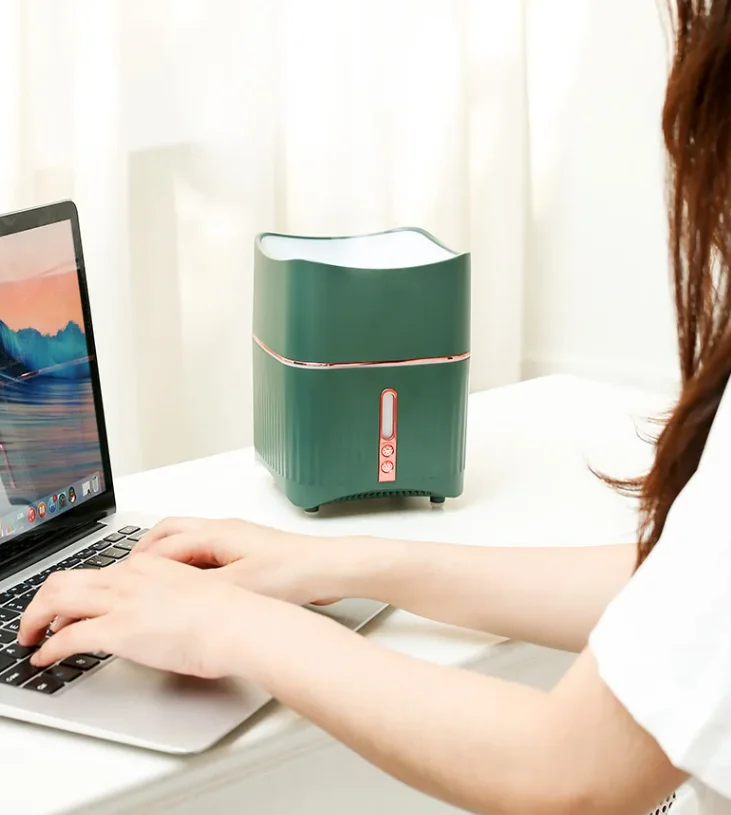 Aromatherapy Humidifier ultrasonic diffuser humidifier Nano Haze Meter white light and warm light Humidifier