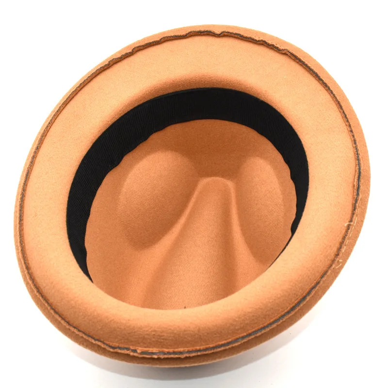 High Quality 12 Color Classic Stylish Unisex Wool Felt Trilby Hat Snap Brim Fedora Hat For Man