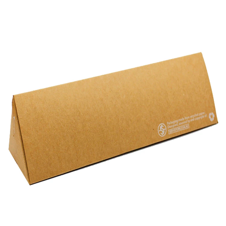 Factory direct sale T-shirt triangle paper packing Gift Box triangular prism box with customizable logo