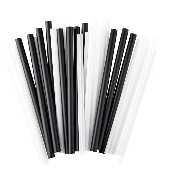 Customized Colorful Biodegradable Tip Straws Disposable PLA Straws with Paper Packaging