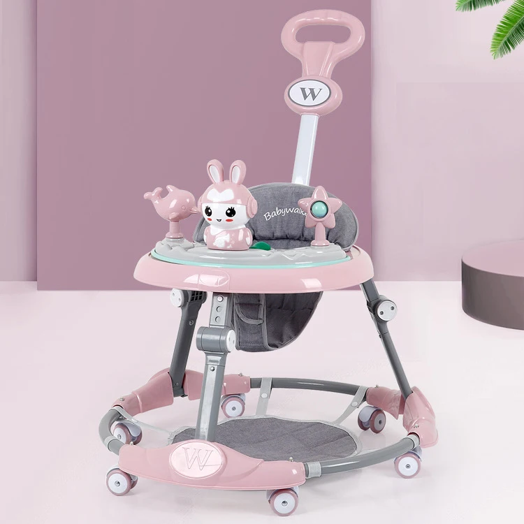4 in 1 Kids Ride-On Toy Baby Balance Walker Exercise Bike Scooter with Seat and Wheels Made of Durable Plastic Frame