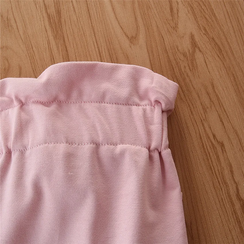 
3Pcs Trousers Headband Outfit Set Newborn Kid Baby Girl Clothes Lace Top T-Shirt Pants Short Sleeve Bowknote Pants Outfit 0-24M 