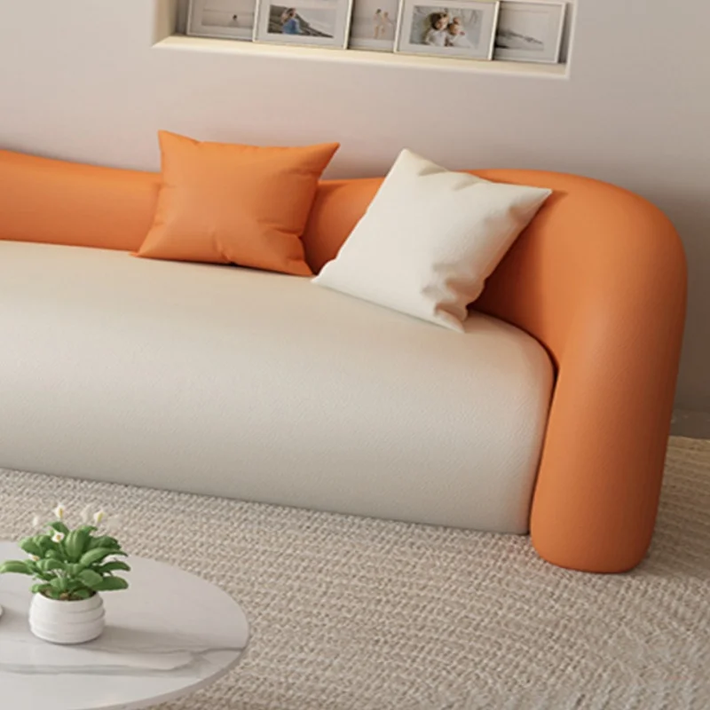 Wholesale Living Room Furniture Remote MIcrofiber Fabric  Modern Beauty Salon Sofa Couch Tatami Sleeper Fabric Sofa For Shop