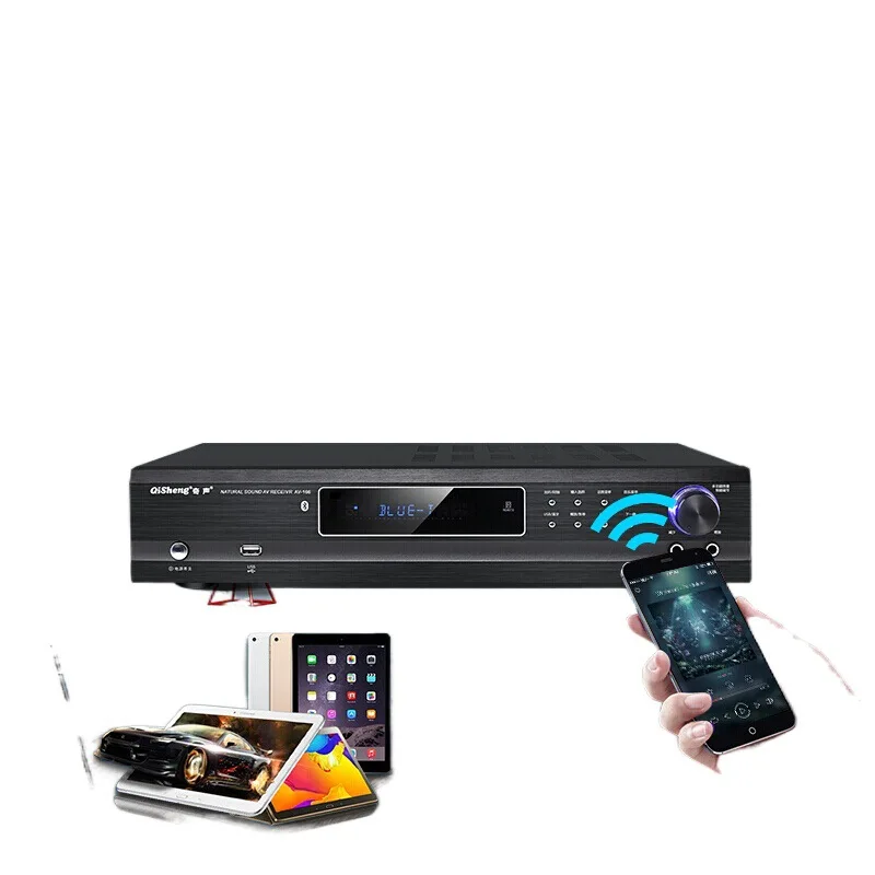 Wooden 5.1 Home Theater Audio K Song Set Karaoke Speaker Home Blue tooth Mobile Wireless Speaker 1000W