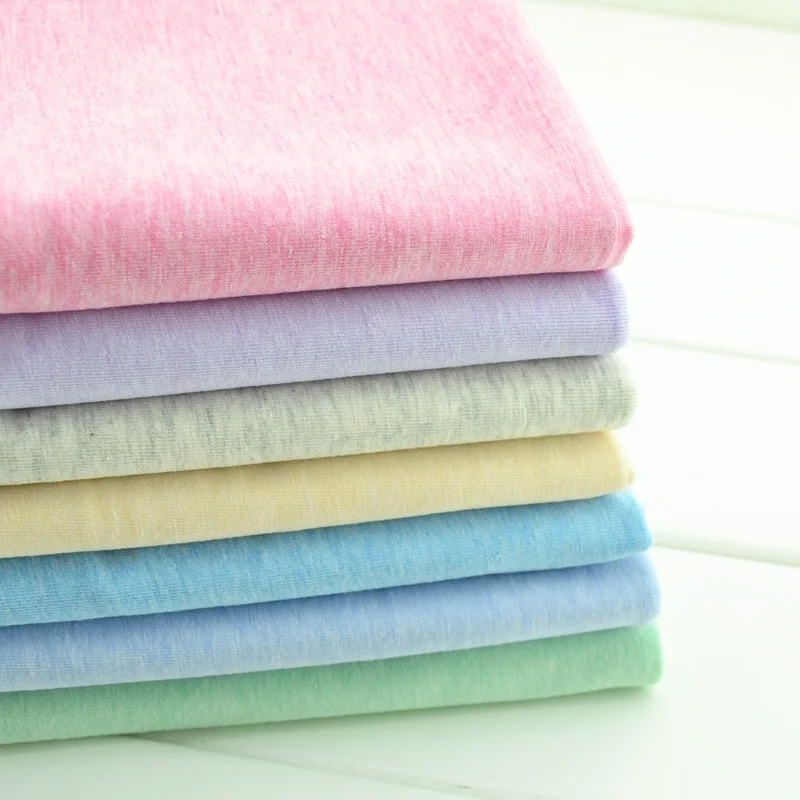 40s 95% хлопок 5% спандекс ткань красочная стрейч трикотажная ткань для шитья модная одежда материал