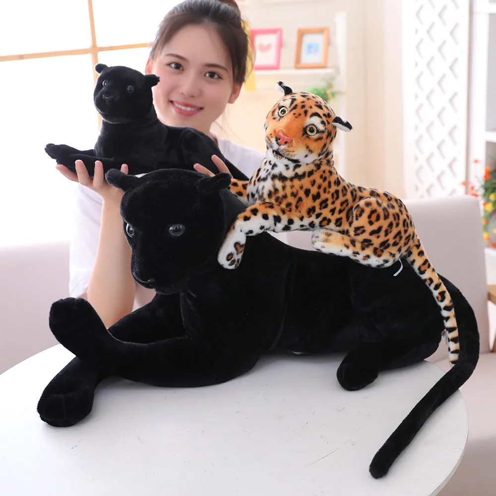 Factory supply wholesale cheetah plush pillow novelty throw plush dolls stuffed leopard toys