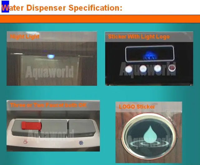 Domestic Water purifier Water Dispenser Bottom Load Compressor Cooling Water Dispenser