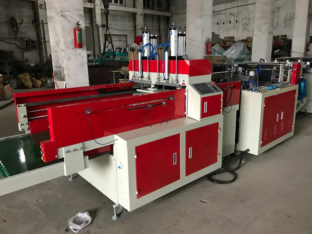 Automatic supermarket shopping thin plastic poly Bag Making Machine